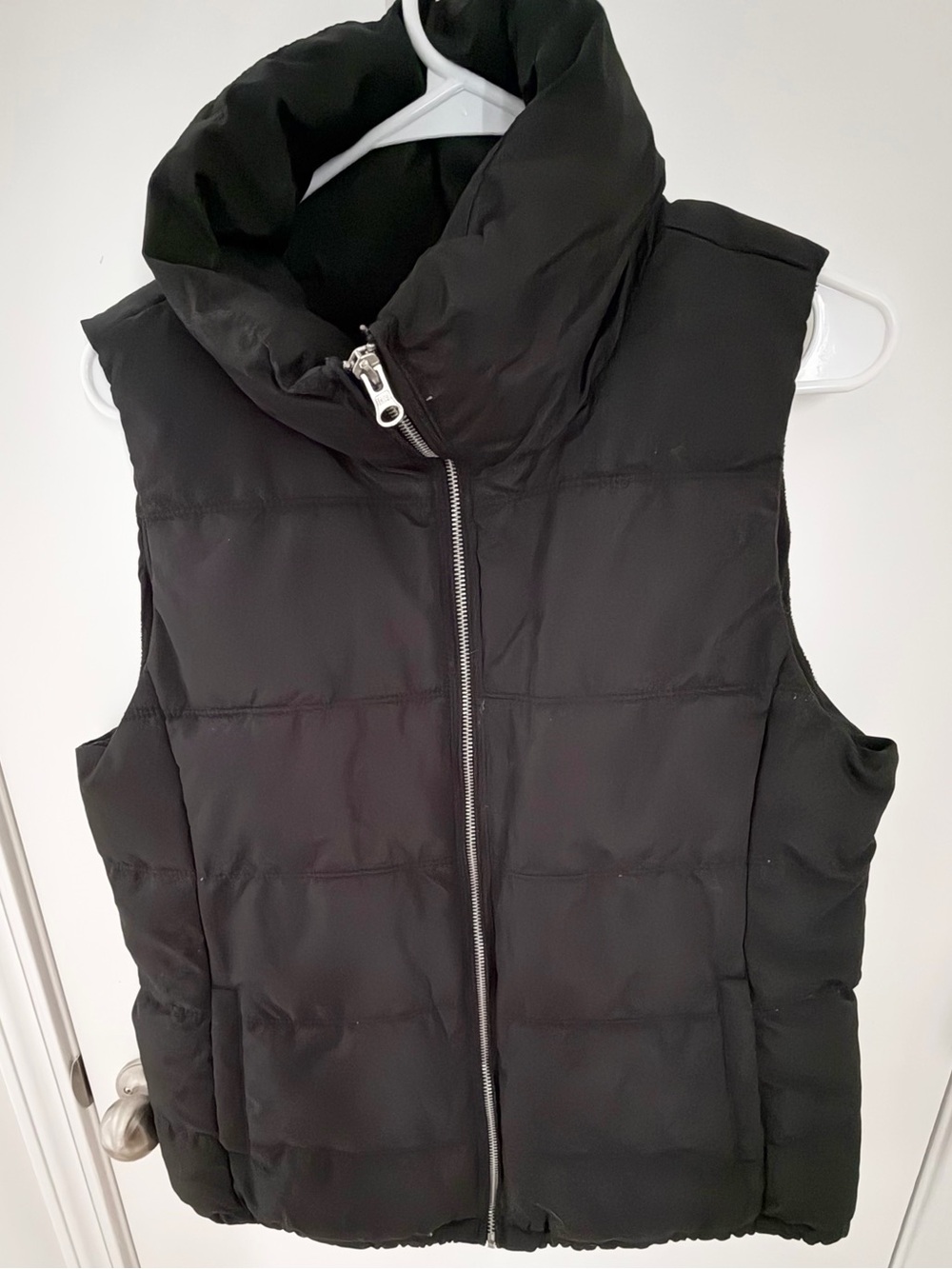 Old Navy Brown Quilted Puffer Vest with Zipper